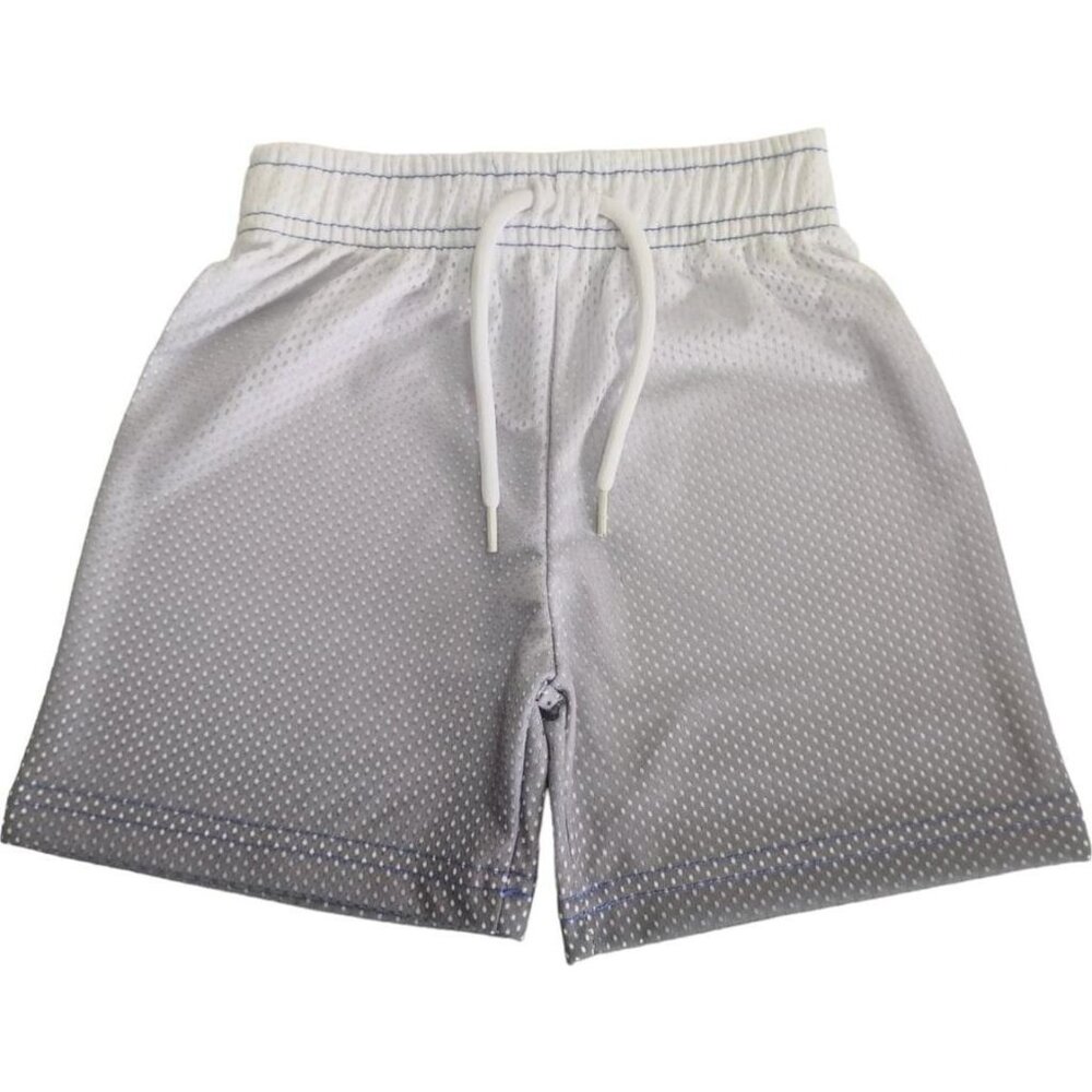 Mish Mesh Shorts in White Coal Gradient